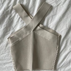 aritzia sculpt wrap halter